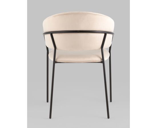 Стул Бруно велюр кремовый, изображение 5 | Интернет магазин мебели и декора LifeDekor