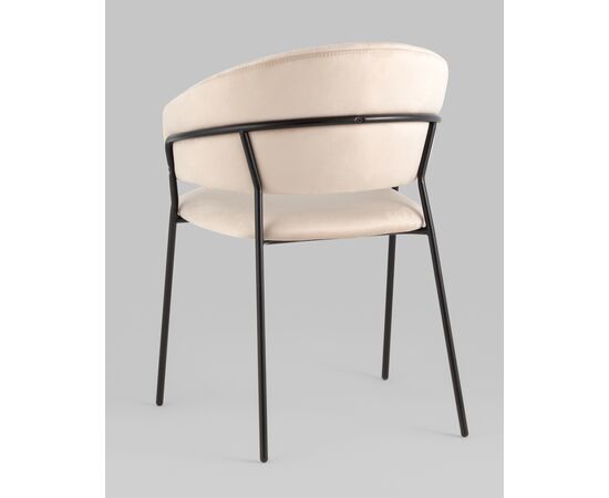 Стул Бруно велюр кремовый, изображение 6 | Интернет магазин мебели и декора LifeDekor