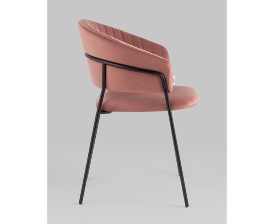 Стул Бруно велюр пыльно-розовый, изображение 4 | Интернет магазин мебели и декора LifeDekor