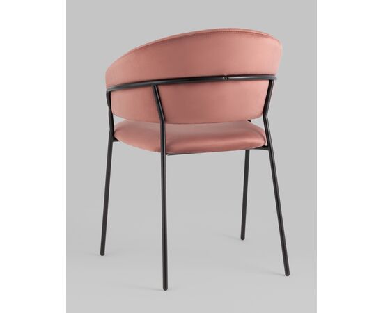 Стул Бруно велюр пыльно-розовый, изображение 6 | Интернет магазин мебели и декора LifeDekor
