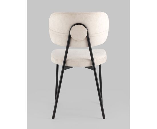 Стул Ханна велюр бежевый, изображение 5 | Интернет магазин мебели и декора LifeDekor