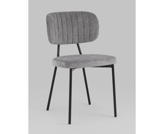 Стул Ханна велюр серый, изображение 2 | Интернет магазин мебели и декора LifeDekor