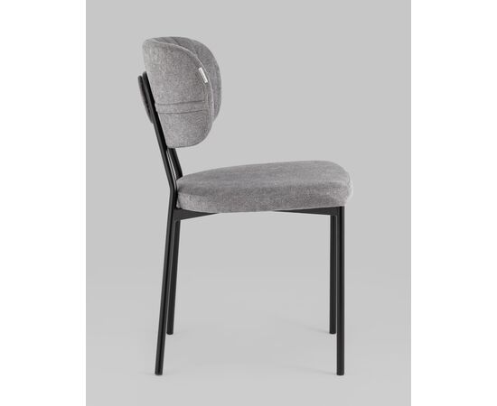 Стул Ханна велюр серый, изображение 4 | Интернет магазин мебели и декора LifeDekor