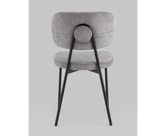 Стул Ханна велюр серый, изображение 5 | Интернет магазин мебели и декора LifeDekor