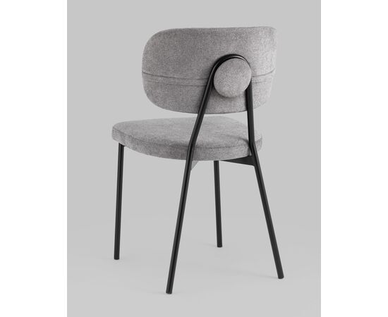 Стул Ханна велюр серый, изображение 6 | Интернет магазин мебели и декора LifeDekor