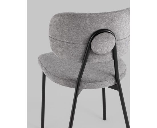 Стул Ханна велюр серый, изображение 7 | Интернет магазин мебели и декора LifeDekor