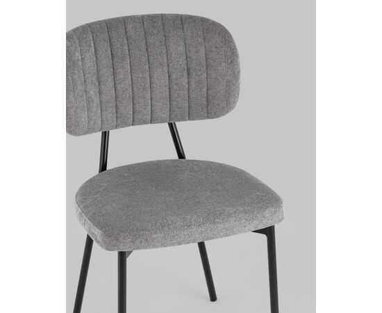 Стул Ханна велюр серый, изображение 8 | Интернет магазин мебели и декора LifeDekor