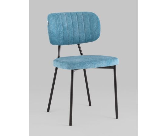 Стул Ханна велюр синий, изображение 2 | Интернет магазин мебели и декора LifeDekor