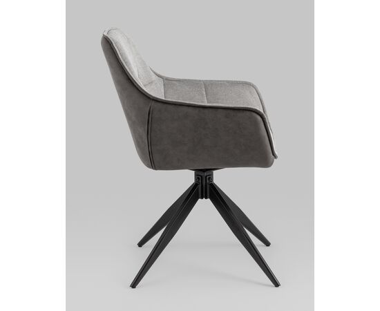 Стул обеденный Alba серый спинка экокожа, изображение 8 | Интернет магазин мебели и декора LifeDekor