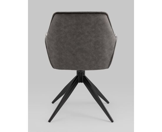 Стул обеденный Alba серый спинка экокожа, изображение 9 | Интернет магазин мебели и декора LifeDekor