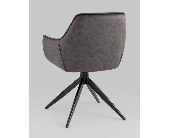 Стул обеденный Alba серый спинка экокожа, изображение 10 | Интернет магазин мебели и декора LifeDekor