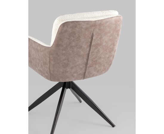 Стул обеденный Waldo молочный c бежевой экокожей, изображение 15 | Интернет магазин мебели и декора LifeDekor