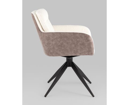 Стул обеденный Waldo молочный c бежевой экокожей, изображение 13 | Интернет магазин мебели и декора LifeDekor