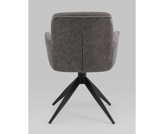 Стул обеденный Waldo серый с серой экокожей, изображение 7 | Интернет магазин мебели и декора LifeDekor