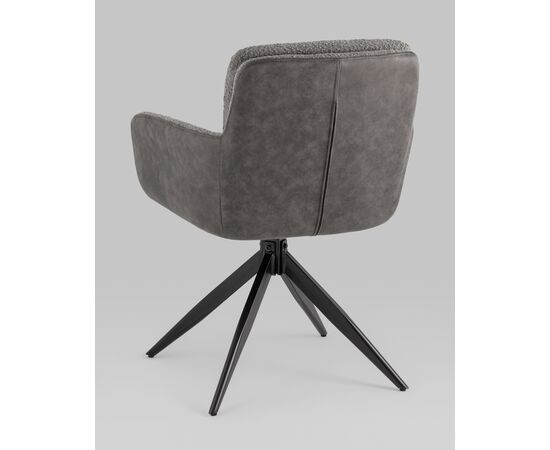 Стул обеденный Waldo серый с серой экокожей, изображение 8 | Интернет магазин мебели и декора LifeDekor