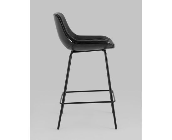 Стул полубарный Деймон экокожа черный, изображение 4 | Интернет магазин мебели и декора LifeDekor