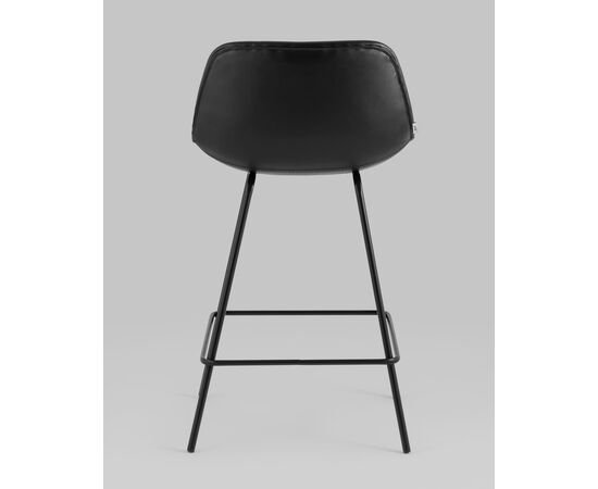 Стул полубарный Деймон экокожа черный, изображение 5 | Интернет магазин мебели и декора LifeDekor