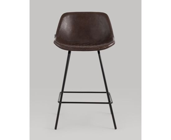 Стул полубарный Деймон экокожа коричневый, изображение 3 | Интернет магазин мебели и декора LifeDekor