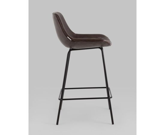 Стул полубарный Деймон экокожа коричневый, изображение 4 | Интернет магазин мебели и декора LifeDekor