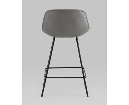 Стул полубарный Деймон экокожа серый, изображение 5 | Интернет магазин мебели и декора LifeDekor