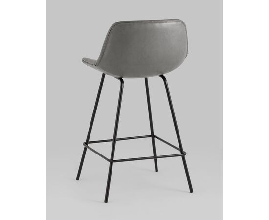 Стул полубарный Деймон экокожа серый, изображение 6 | Интернет магазин мебели и декора LifeDekor