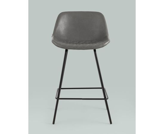 Стул полубарный Деймон экокожа серый, изображение 3 | Интернет магазин мебели и декора LifeDekor