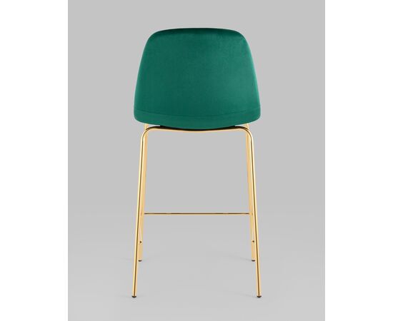 Стул полубарный Валенсия SN велюр зеленый золотые ножки, изображение 5 | Интернет магазин мебели и декора LifeDekor