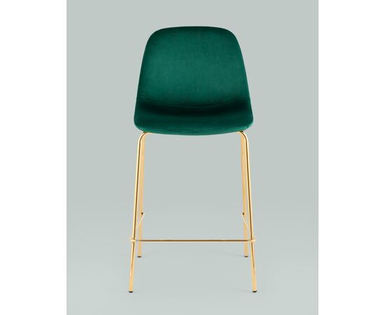 Стул полубарный Валенсия SN велюр зеленый золотые ножки, изображение 3 | Интернет магазин мебели и декора LifeDekor