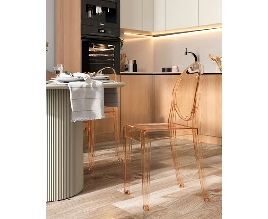 Стул Victoria Ghost NEW янтарный, изображение 5 | Интернет магазин мебели и декора LifeDekor