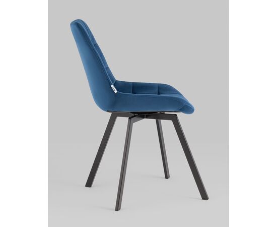 Стул вращающийся Флекс велюр синий, изображение 6 | Интернет магазин мебели и декора LifeDekor