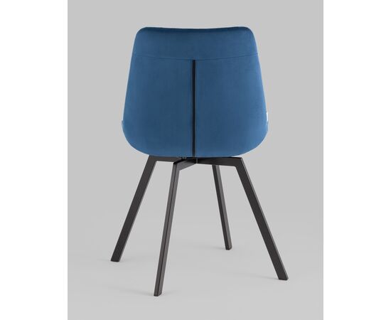 Стул вращающийся Флекс велюр синий, изображение 7 | Интернет магазин мебели и декора LifeDekor