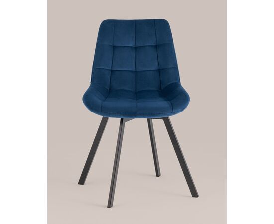 Стул вращающийся Флекс велюр синий, изображение 5 | Интернет магазин мебели и декора LifeDekor