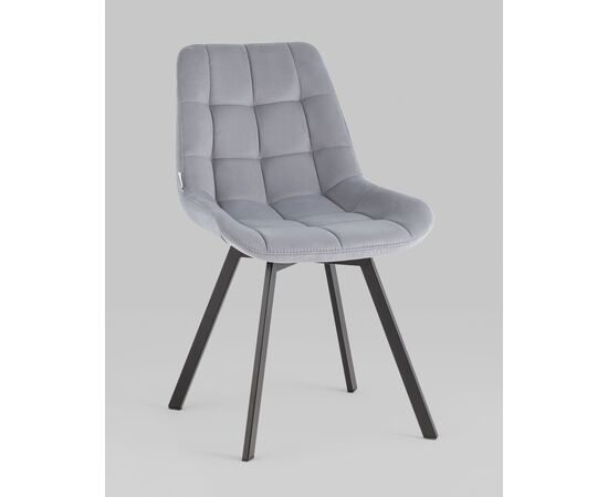 Стул вращающийся Флекс велюр велютто серый, изображение 2 | Интернет магазин мебели и декора LifeDekor