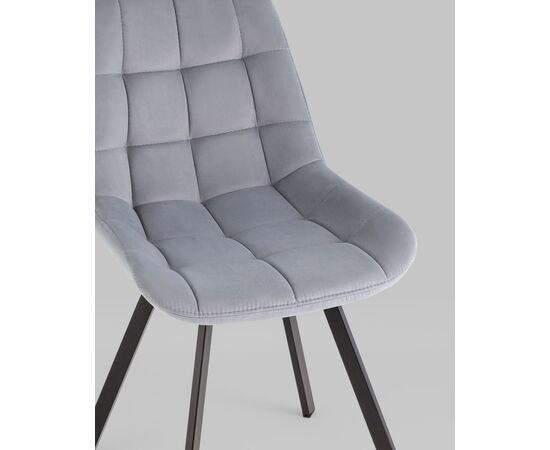 Стул вращающийся Флекс велюр велютто серый, изображение 10 | Интернет магазин мебели и декора LifeDekor