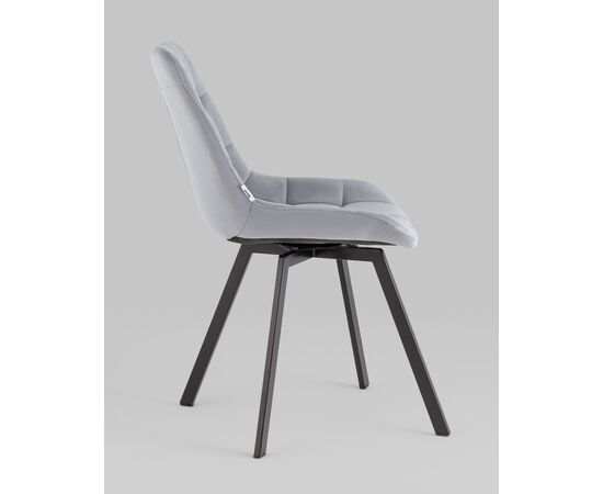 Стул вращающийся Флекс велюр велютто серый, изображение 6 | Интернет магазин мебели и декора LifeDekor