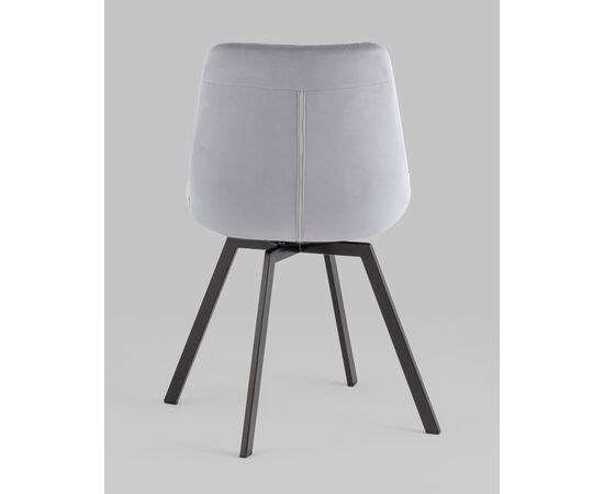 Стул вращающийся Флекс велюр велютто серый, изображение 7 | Интернет магазин мебели и декора LifeDekor