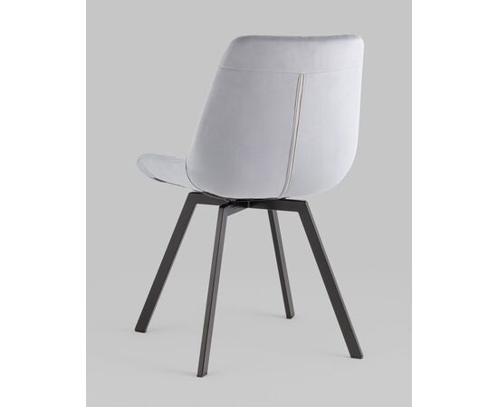 Стул вращающийся Флекс велюр велютто серый, изображение 8 | Интернет магазин мебели и декора LifeDekor