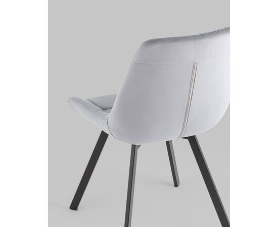 Стул вращающийся Флекс велюр велютто серый, изображение 9 | Интернет магазин мебели и декора LifeDekor