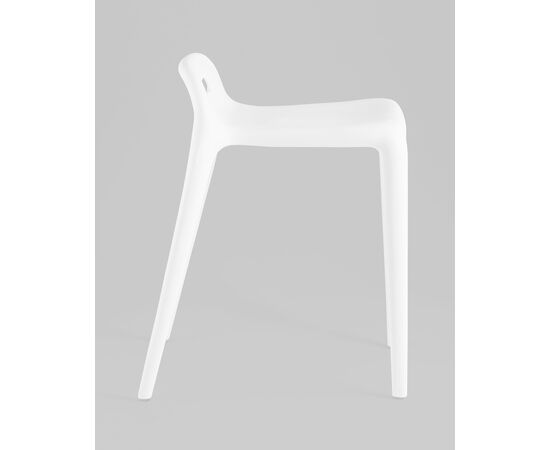 Табурет Sletten пластик белый, изображение 4 | Интернет магазин мебели и декора LifeDekor