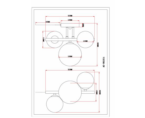 Бра Moderli V10786-3W Molly, изображение 8 | Интернет магазин мебели и декора LifeDekor