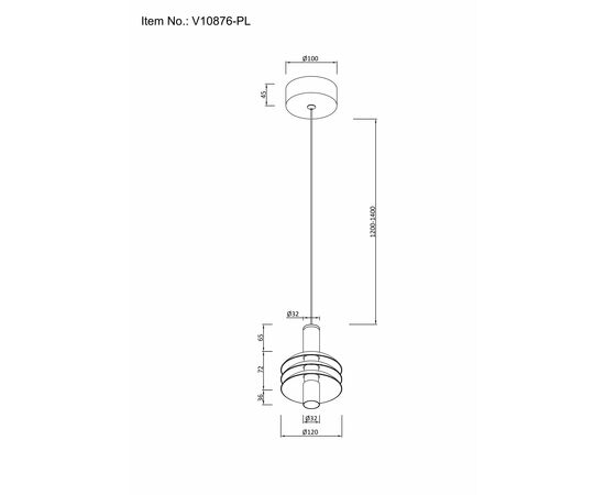 Светильник подвесной светодиодный Moderli V10876-PL Sylv, изображение 8 | Интернет магазин мебели и декора LifeDekor