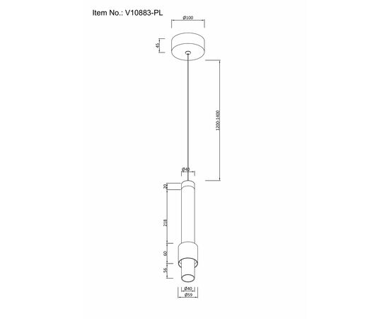 Светильник подвесной светодиодный Moderli V10883-PL Elli, изображение 6 | Интернет магазин мебели и декора LifeDekor
