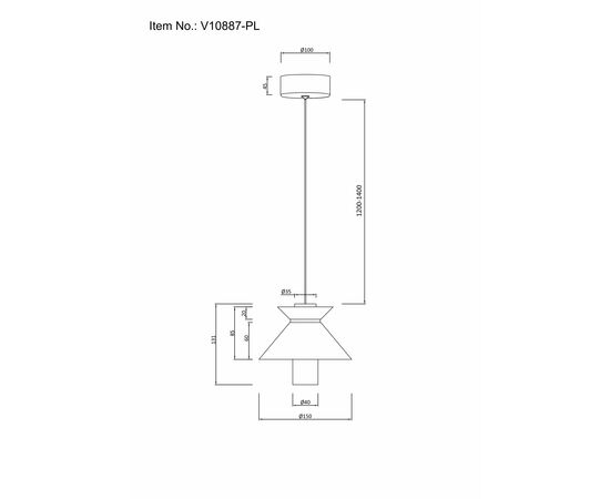 Светильник подвесной светодиодный Moderli V10887-PL Ori, изображение 7 | Интернет магазин мебели и декора LifeDekor