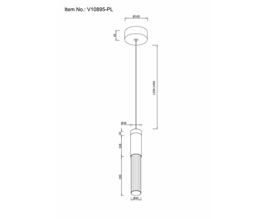 Светильник подвесной светодиодный Moderli V10895-PL Ran, изображение 6 | Интернет магазин мебели и декора LifeDekor
