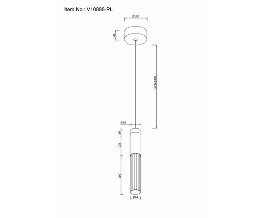 Светильник подвесной светодиодный Moderli V10898-PL Ran, изображение 6 | Интернет магазин мебели и декора LifeDekor