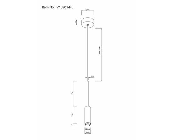 Светильник подвесной светодиодный Moderli V10901-PL Rin, изображение 7 | Интернет магазин мебели и декора LifeDekor
