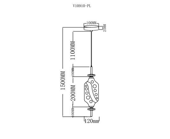 Светильник подвесной светодиодный Moderli V10910-PL Tale, изображение 7 | Интернет магазин мебели и декора LifeDekor