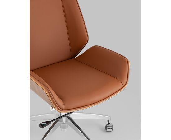 Кресло офисное TopChairs Crown SN коричневый, изображение 10 | Интернет магазин мебели и декора LifeDekor