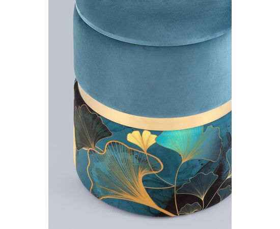 Пуф Кэрри с ящиком велюр Gingko, изображение 6 | Интернет магазин мебели и декора LifeDekor