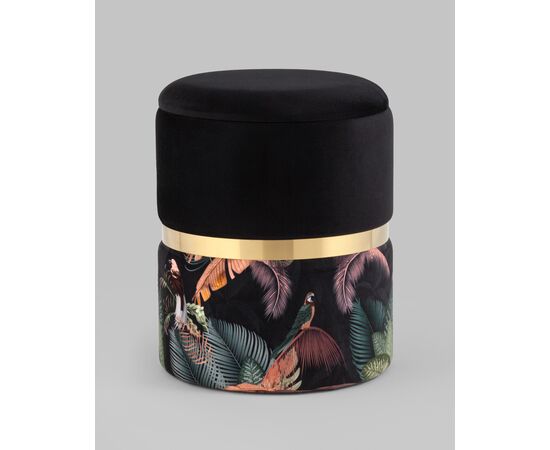 Пуф Кэрри с ящиком велюр Tropic, изображение 2 | Интернет магазин мебели и декора LifeDekor